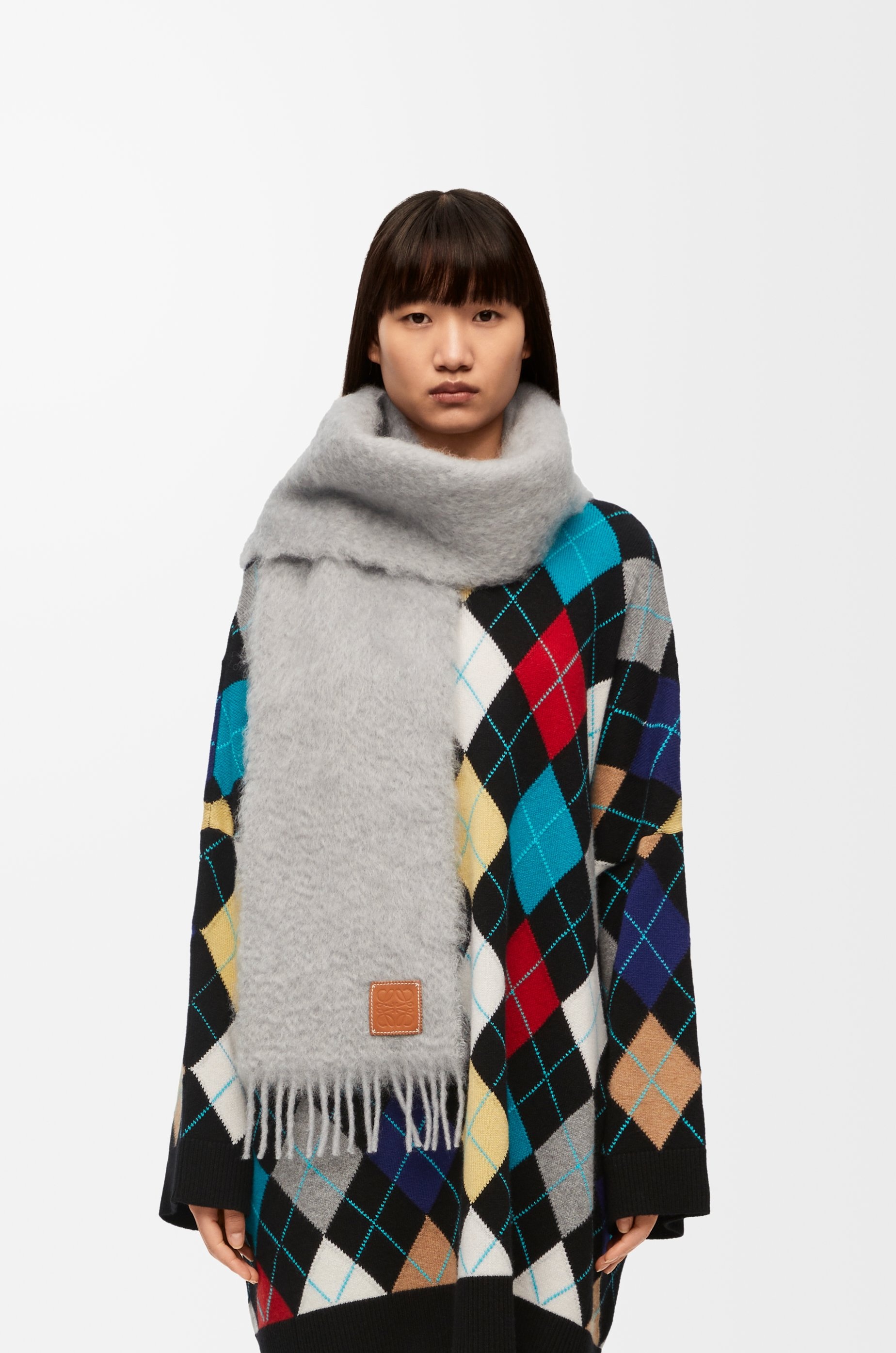 Scarf in mohair and wool - 3