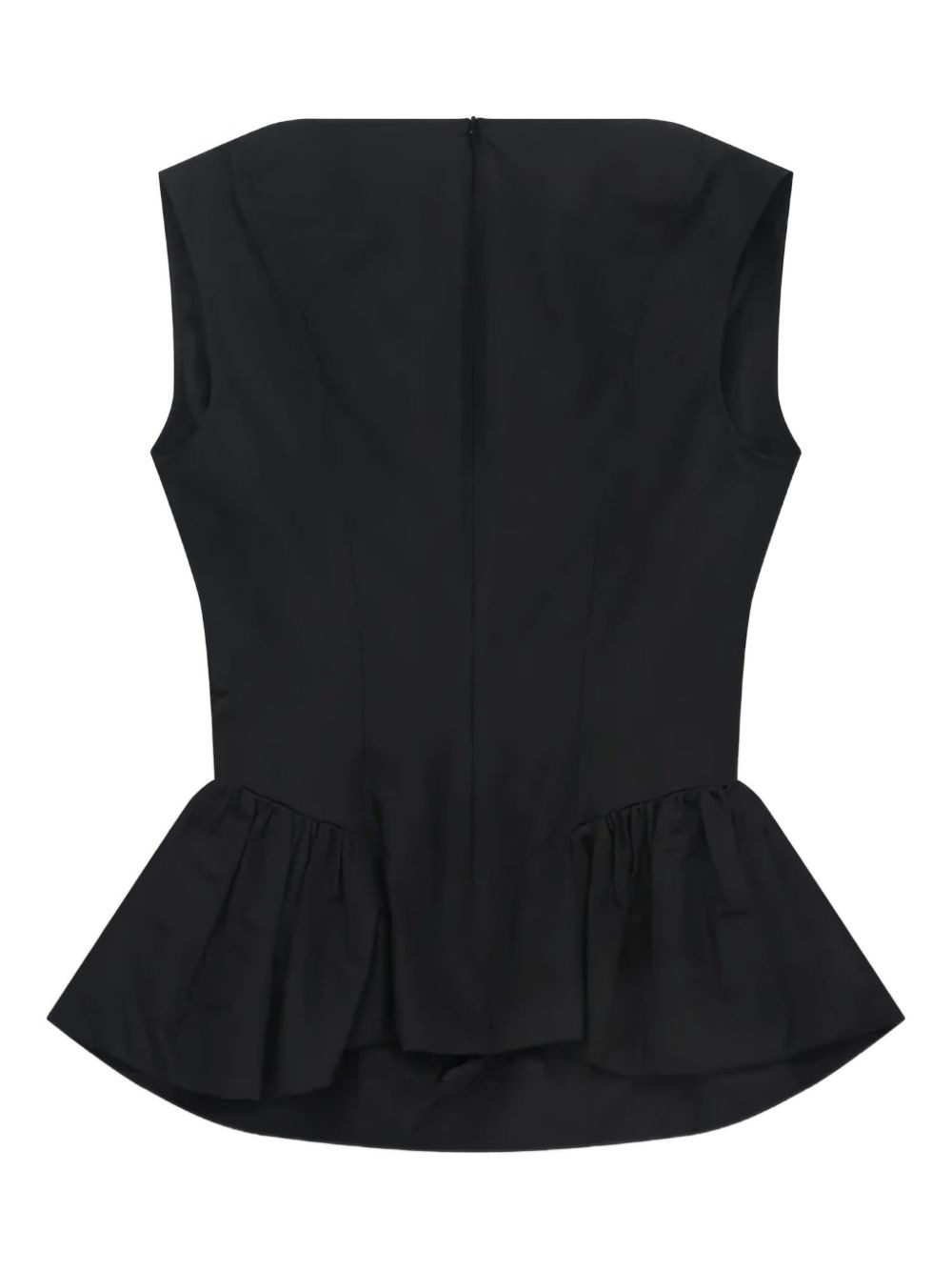 draped-hem top - 2