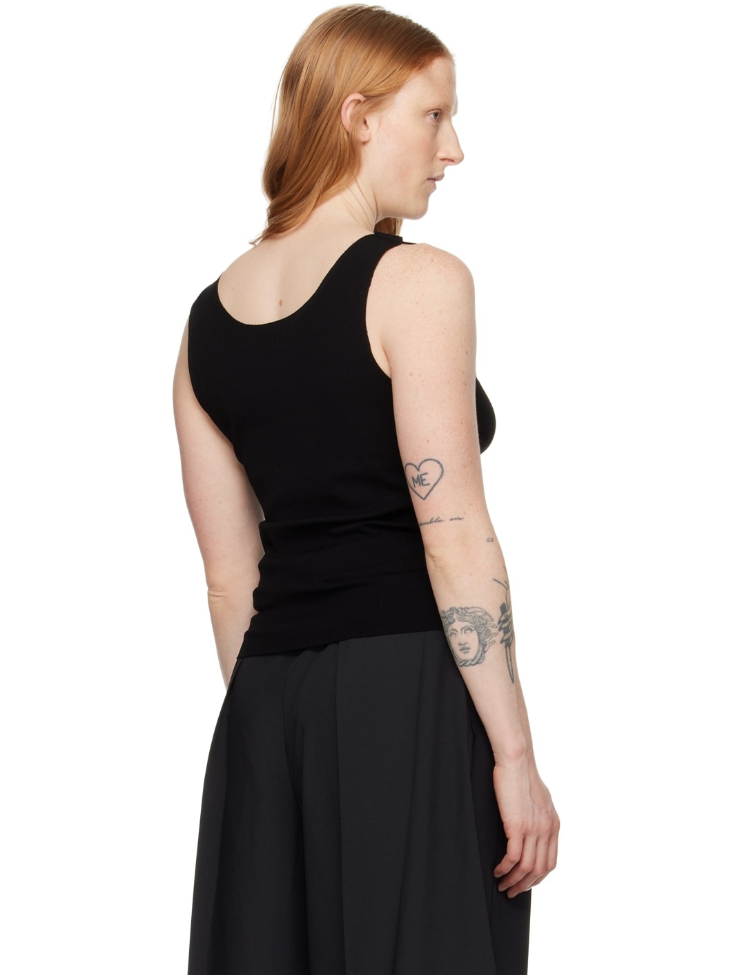 Black A-Poc Tank Top - 3