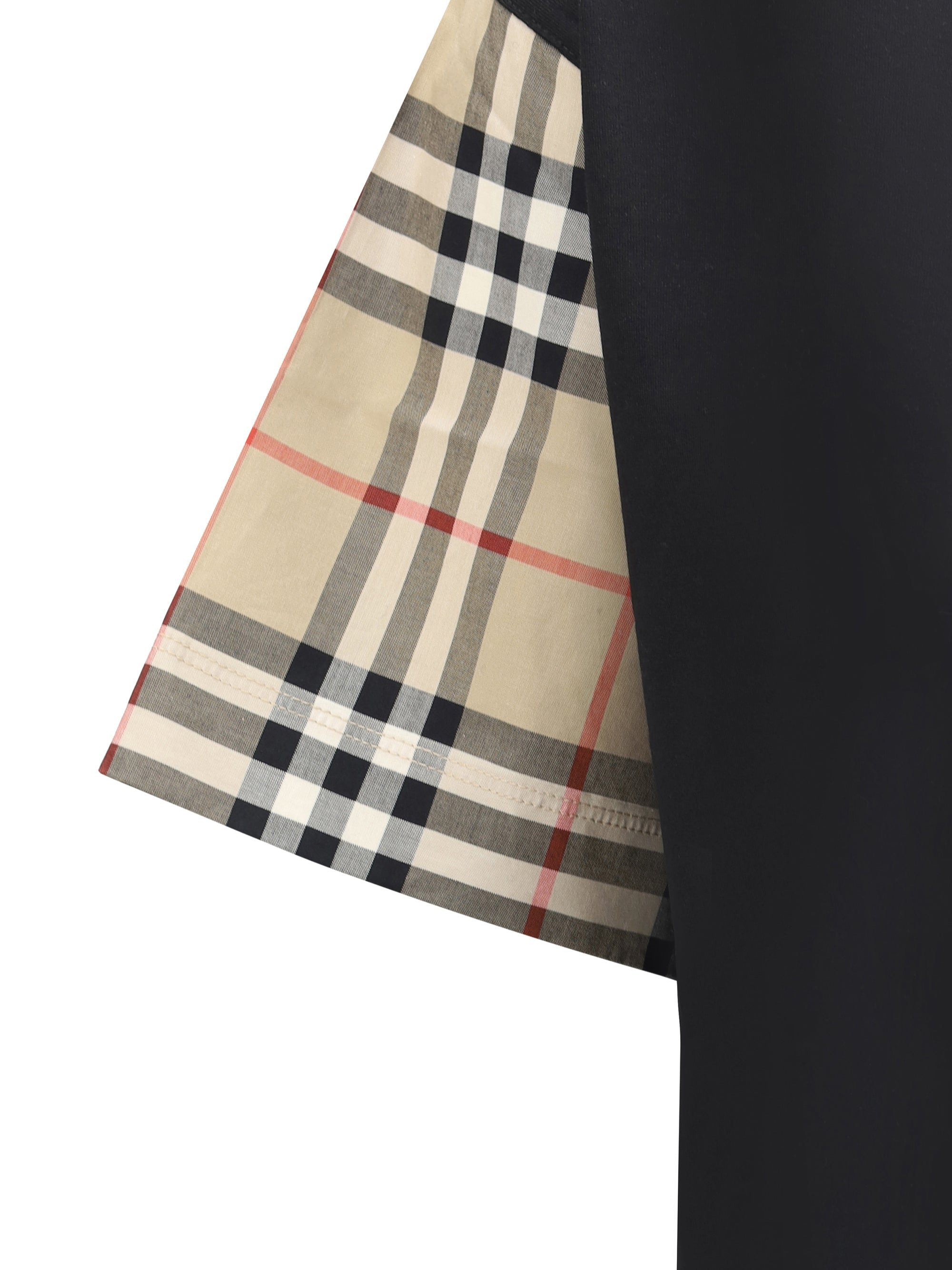 Burberry Women Check Archive Sleeve T-Shirt - 3