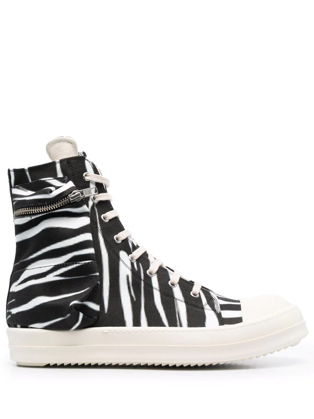 Cargo zebra-print sneakers - 1