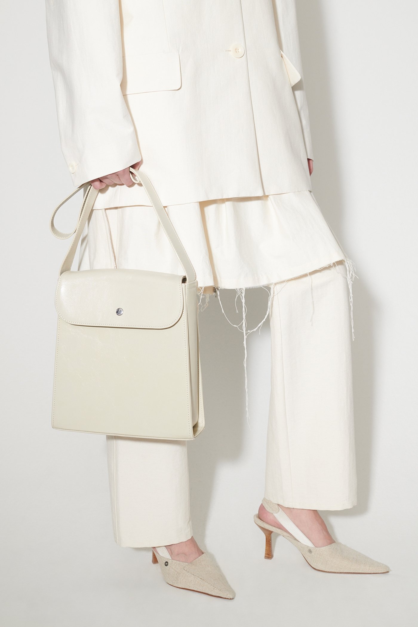 Extended Bag Dusty White Leather - 7