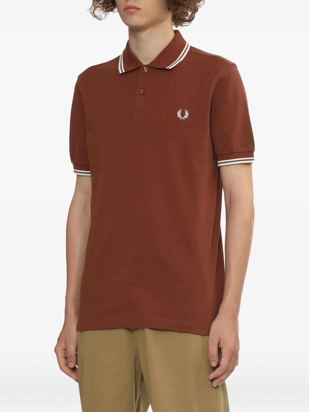 tipped-collar polo shirt - 3
