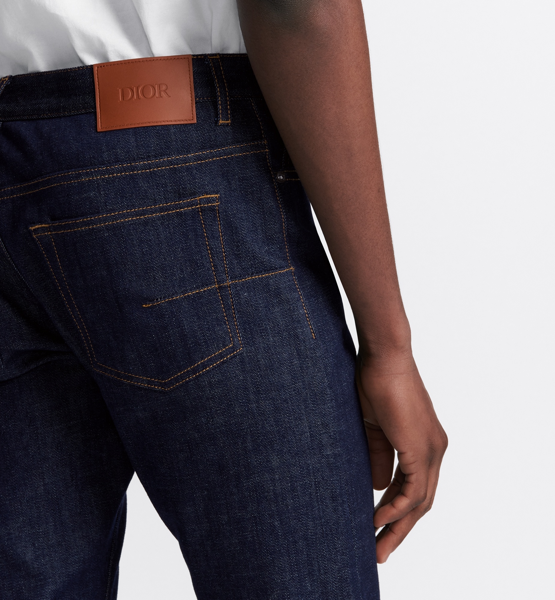 Long Slim-Fit Dior Oblique Jeans - 3