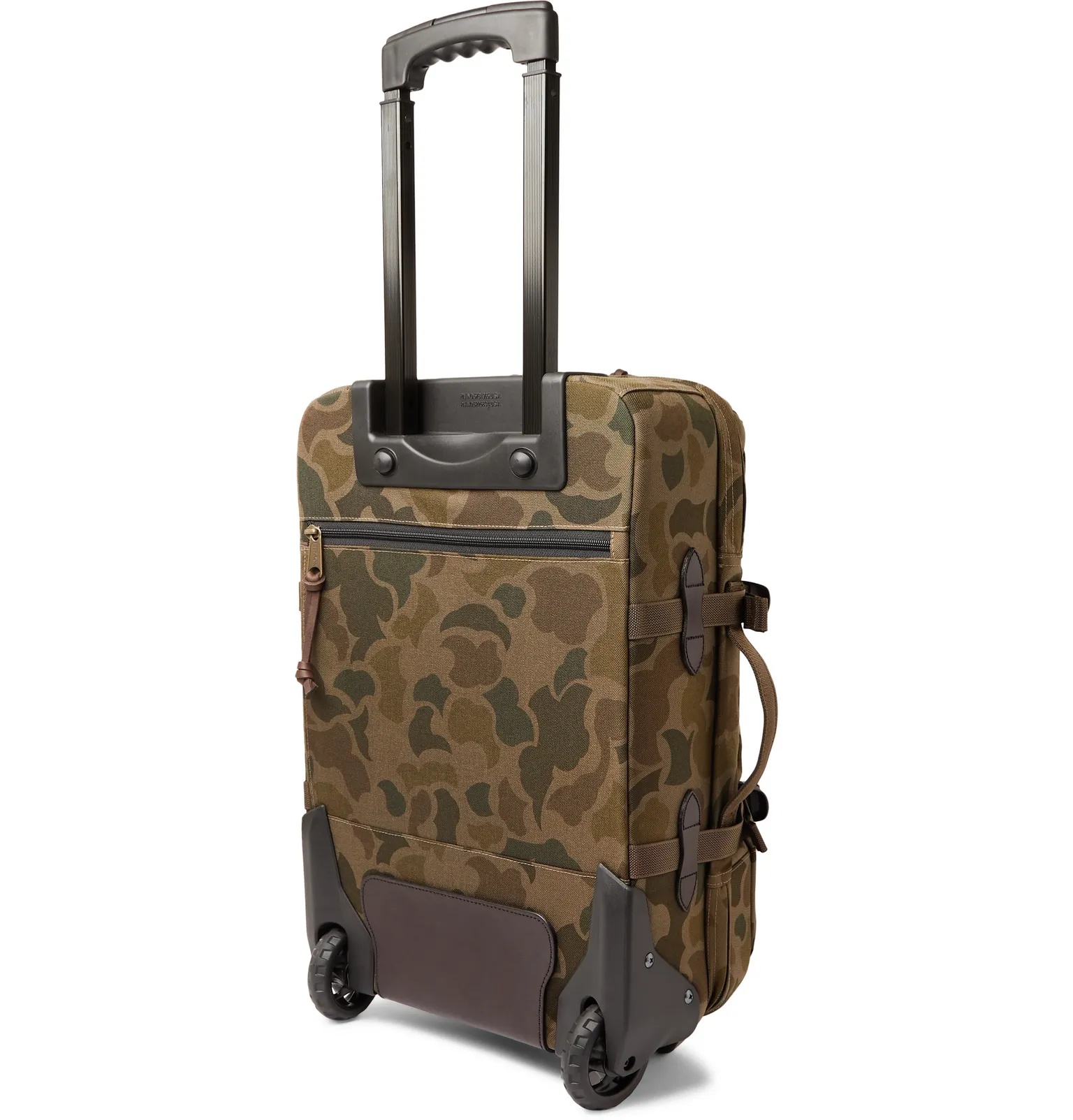 Dryden Leather-Trimmed Camouflage-Print CORDURA Carry-On Suitcase - 4