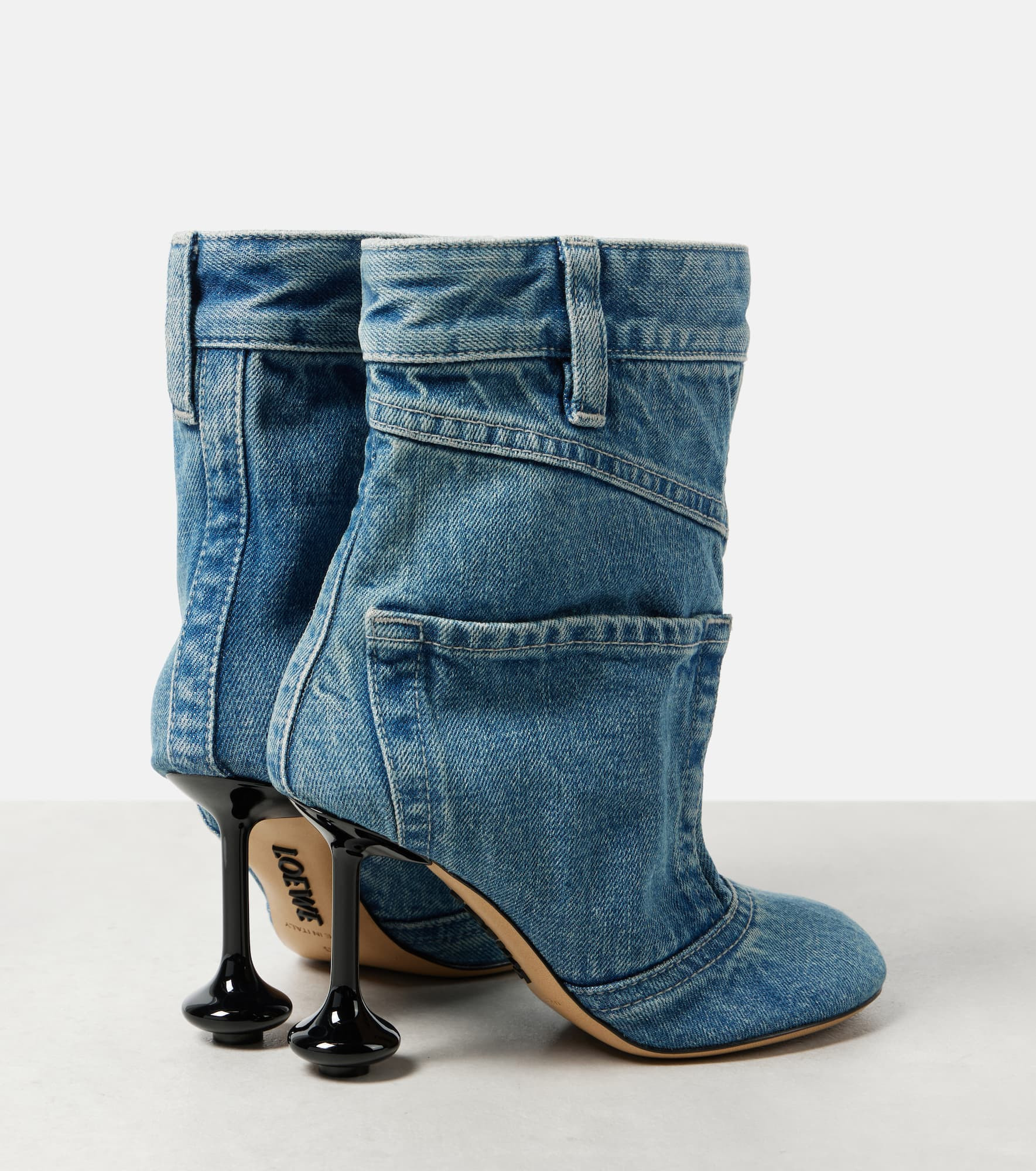 Toy Panta 90 denim ankle boots - 3