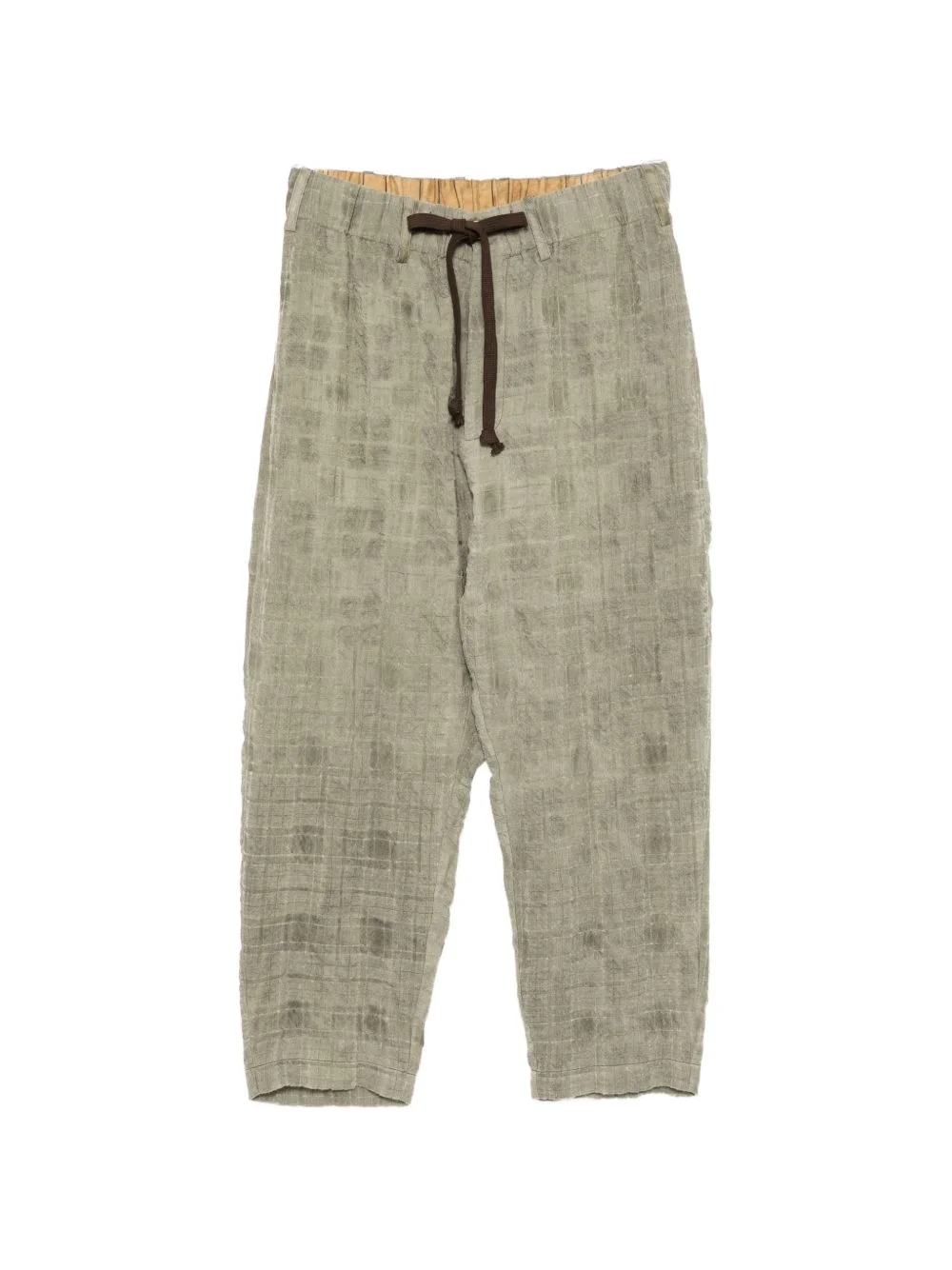 UMA WANG check-pattern drawstring pajamas - UM3520 | REVERSIBLE