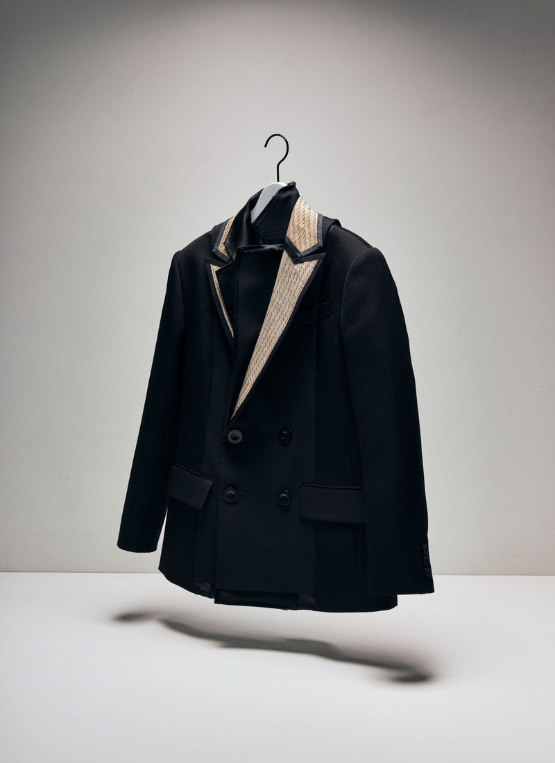 sacai Doeskin x Double-Faced Silk Cotton Jacket outlook
