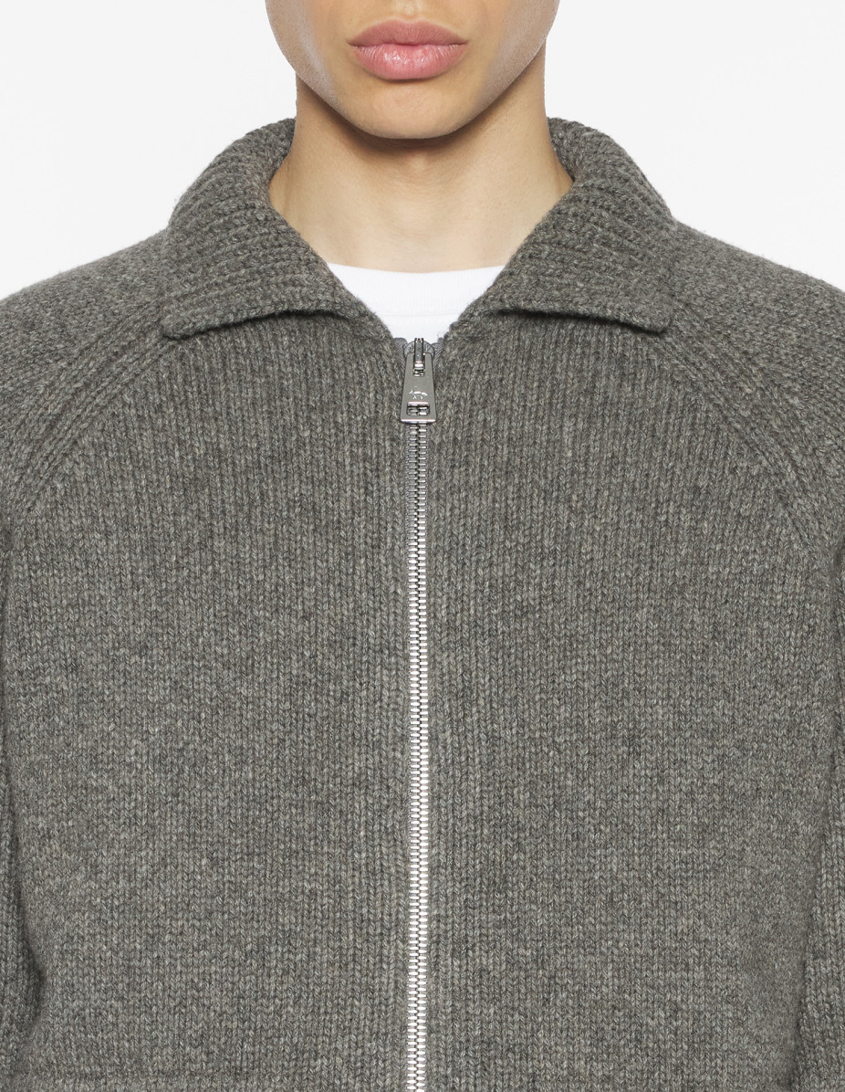 COLLEGE KNITTED WOOL JACKET - 5