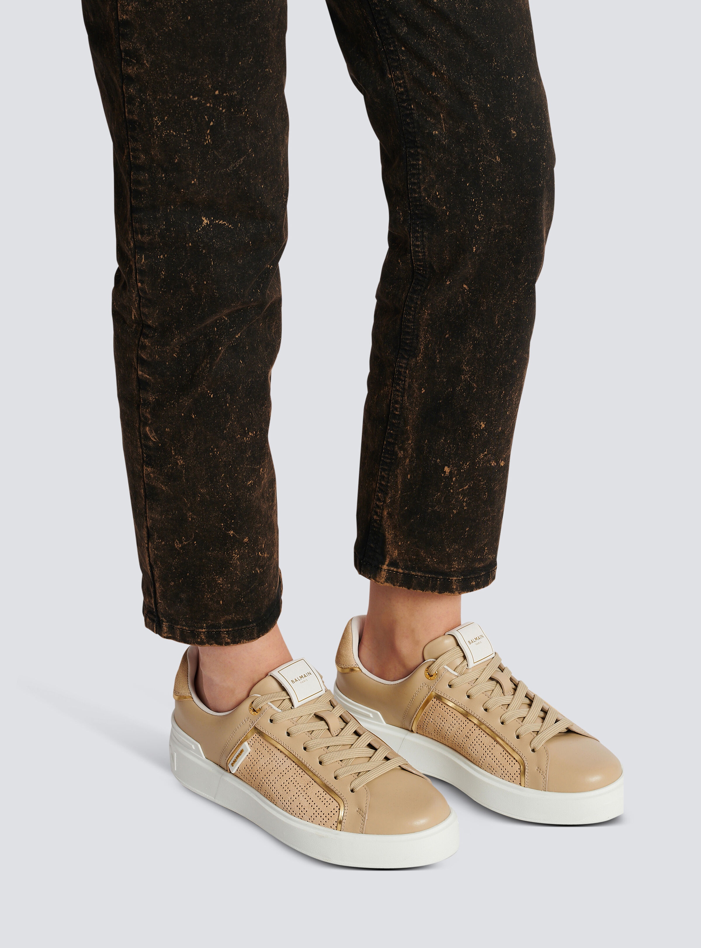B-Court trainers in perforated monogrammed leather - 9