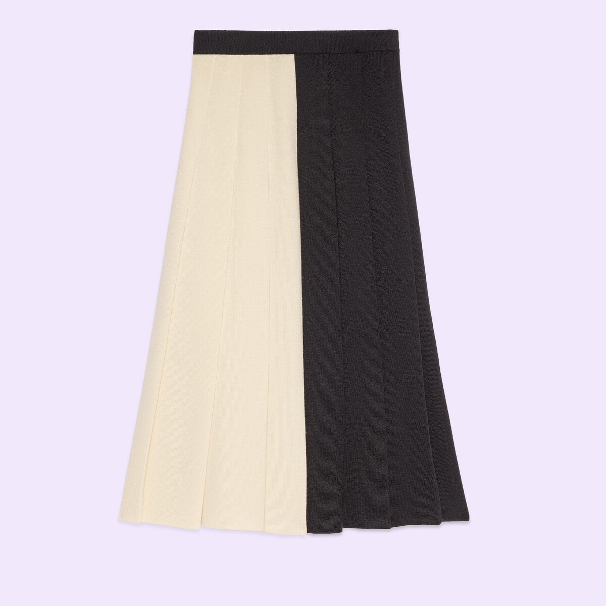Fine wool bicolor skirt - 1