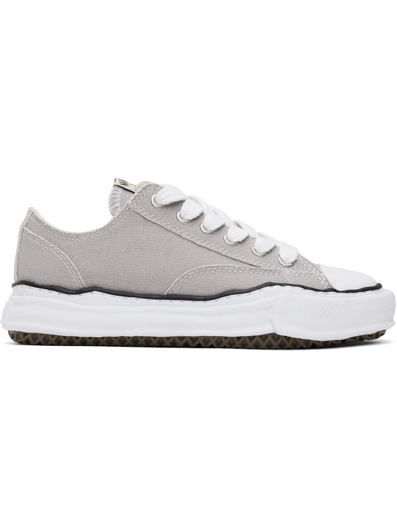 Gray Peterson OG Sole Canvas Low-Top Sneakers - 1