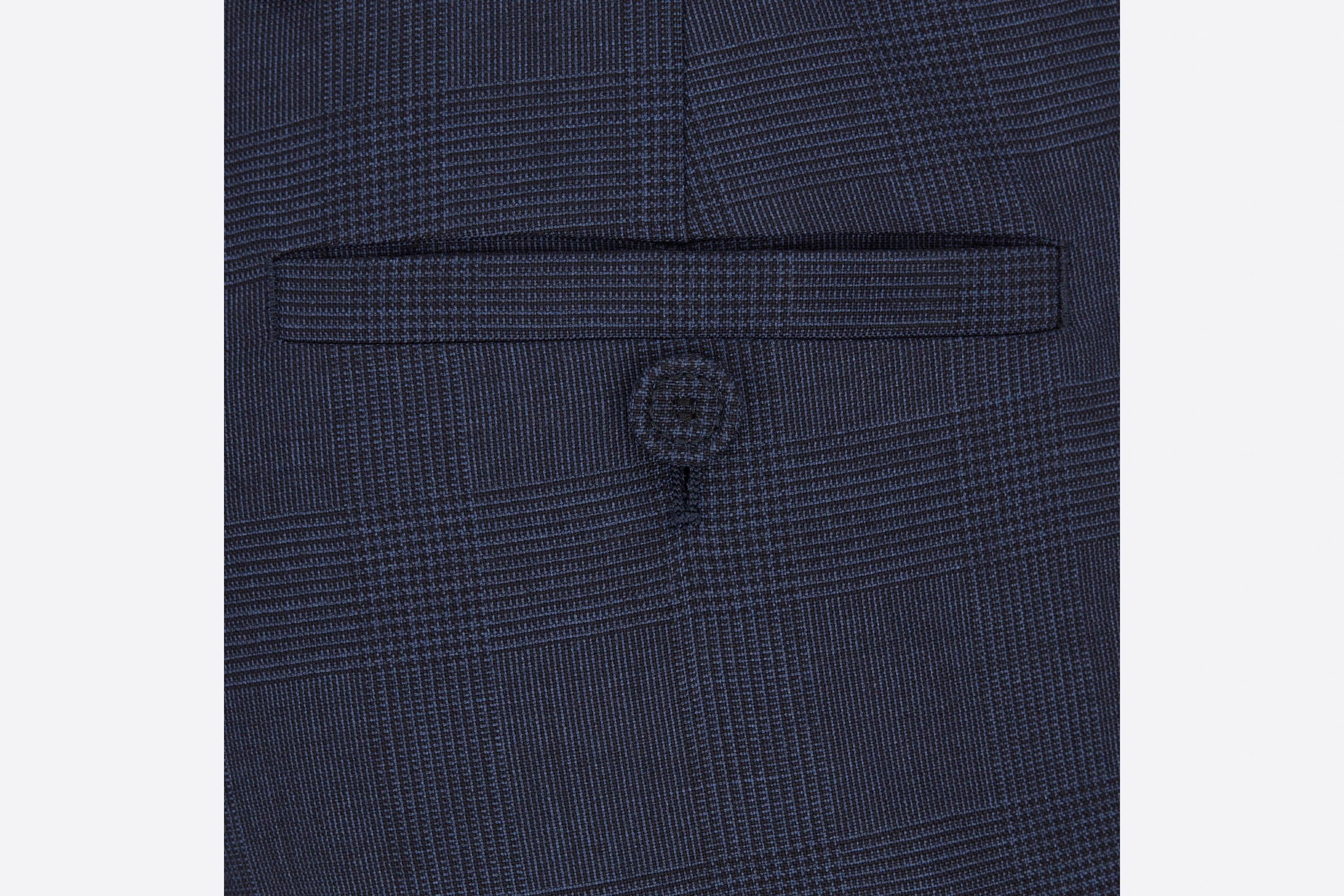 Prince of Wales Tailored Chino Cuffed Pants - 3