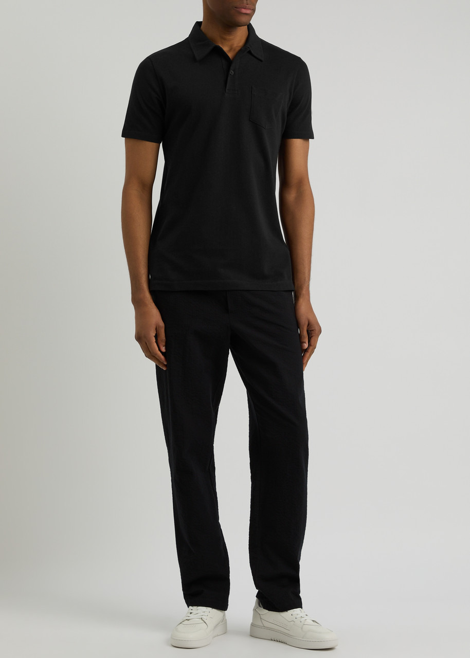 Riviera piqué cotton polo shirt - 9