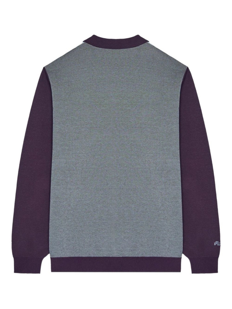 malbon zip striped sweater outlook