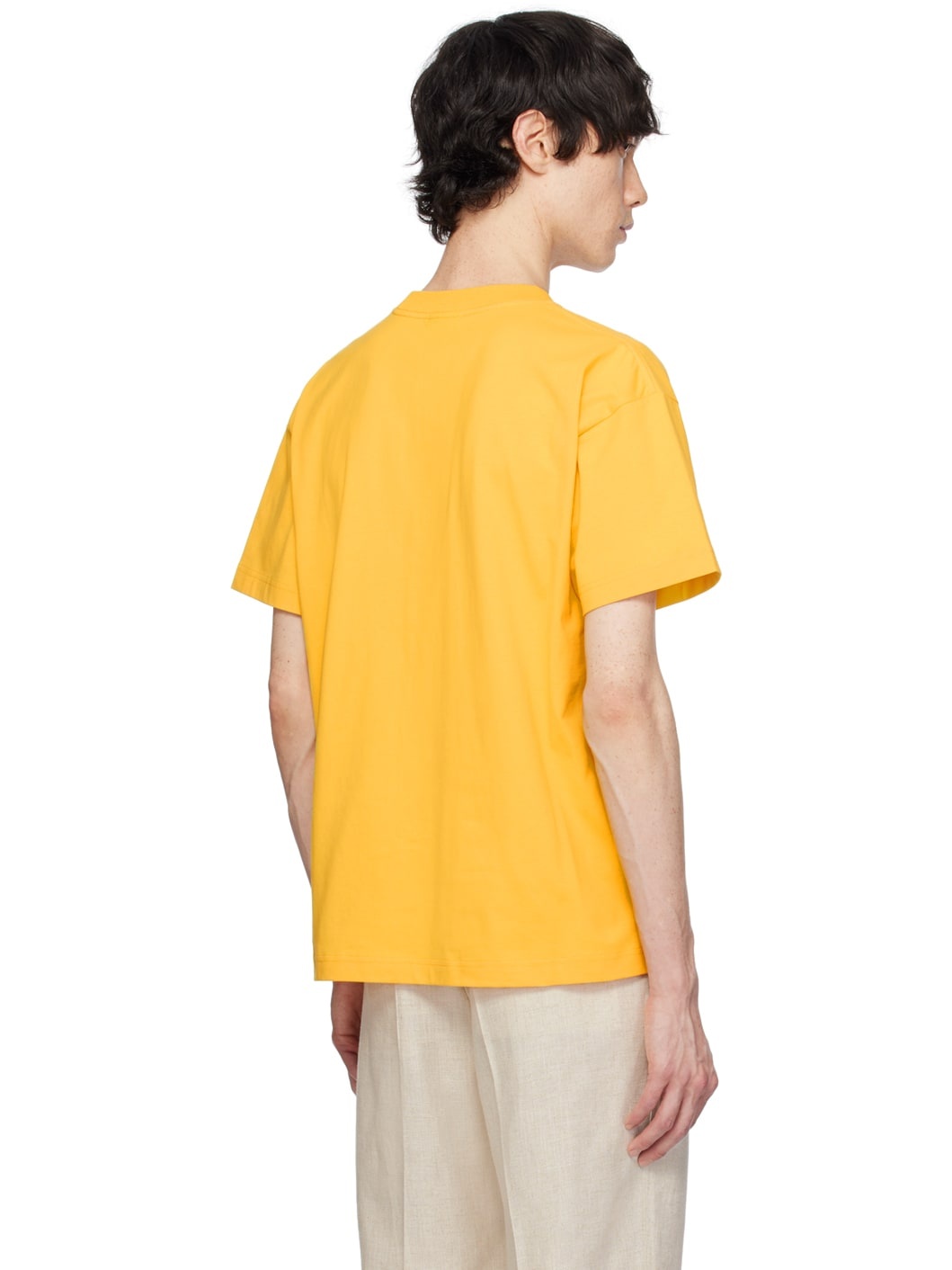 Yellow Les Classiques 'Le T-shirt Jacquemus' T-Shirt - 3