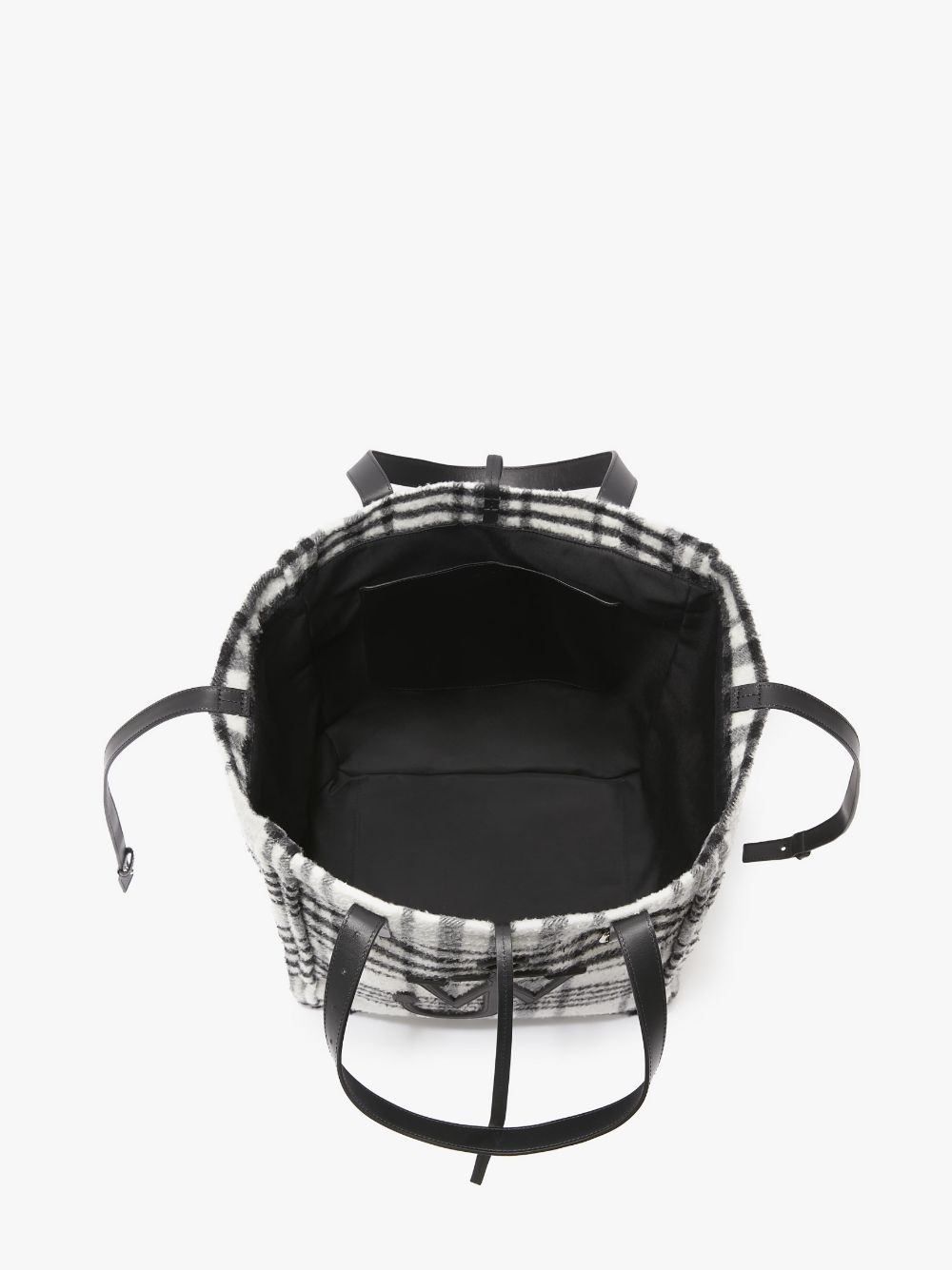 CHECK OVERSIZED BELT TOTE BAG - 3