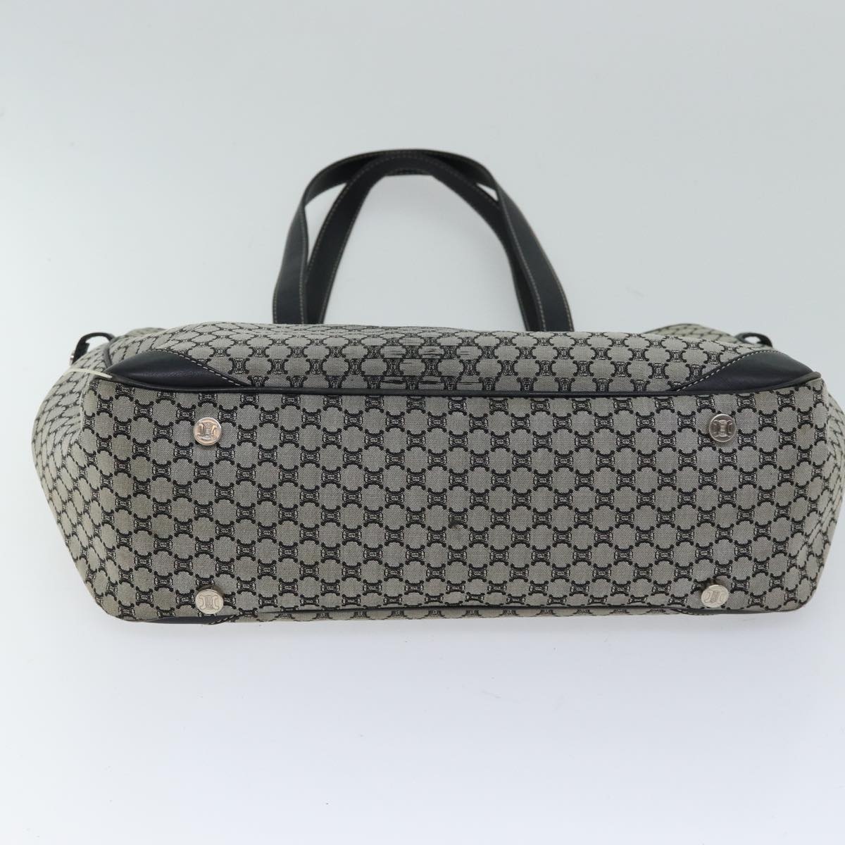 CELINE Macadam Canvas Hand Bag Gray - 6