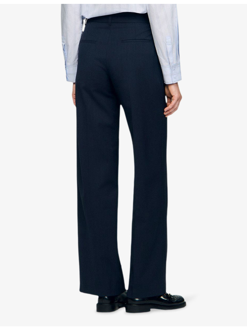 Striped Straight-Leg Stretch Wool-Blend Trousers - 4