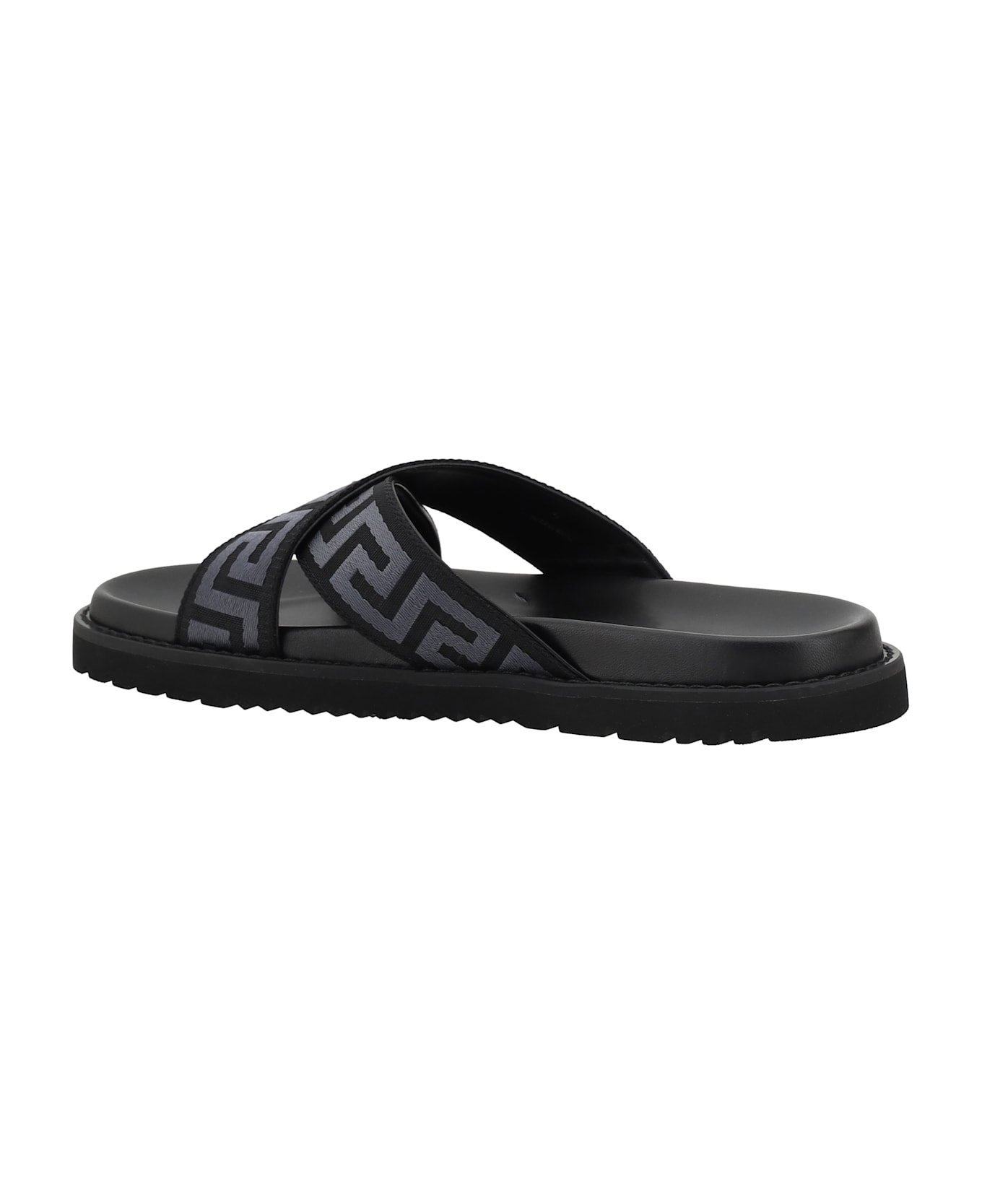 Greca Pattern Sandals - 3