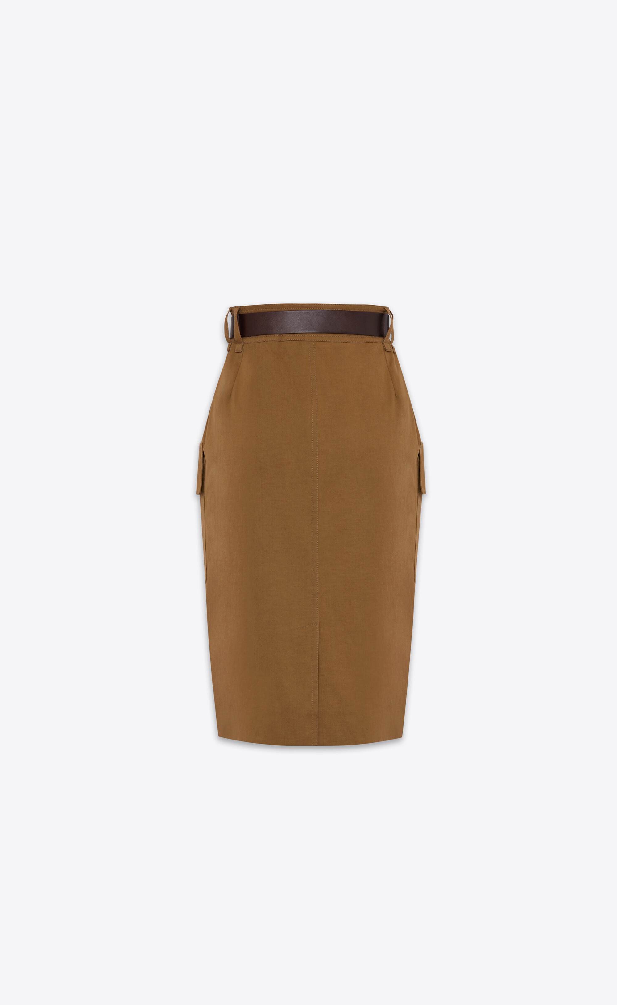 cassandre pencil skirt in cotton twill - 3