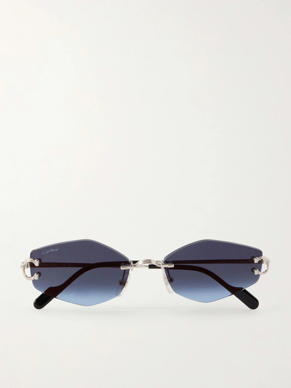 Round-Frame Silver-Tone and Acetate Sunglasses - 1