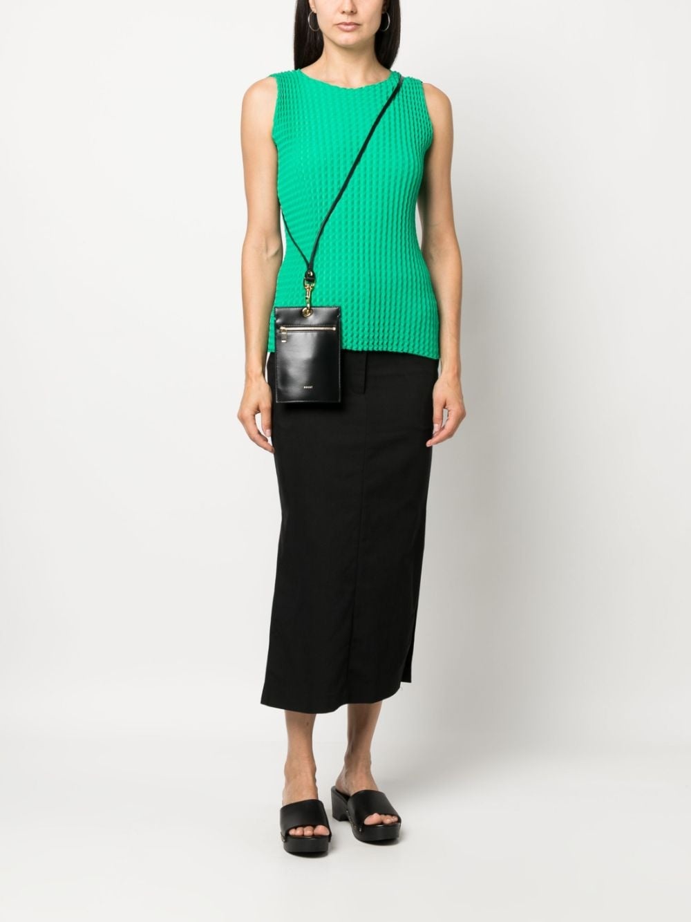 calf-leather shoulder bag - 2