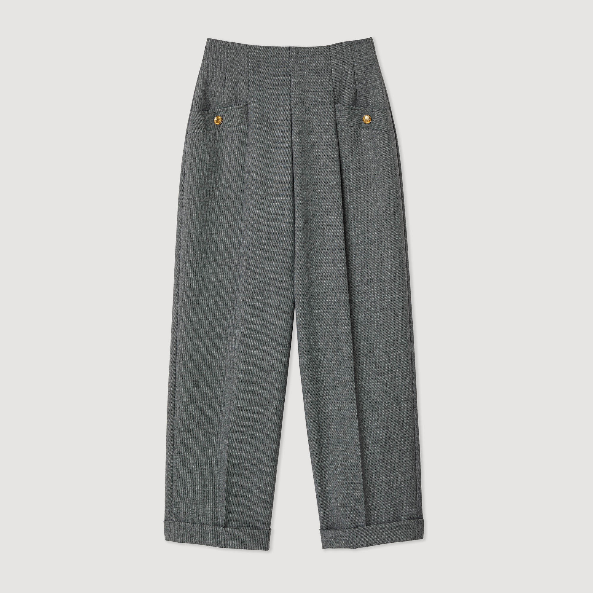 High-waisted pants - 1