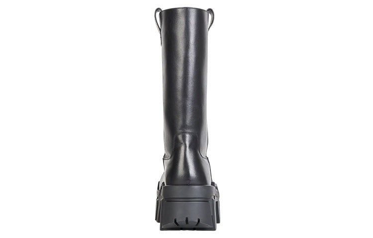 (WMNS) Balenciaga Bulldozer Boots 'Black Poluyurethane' 671555WBCQ01000 - 4