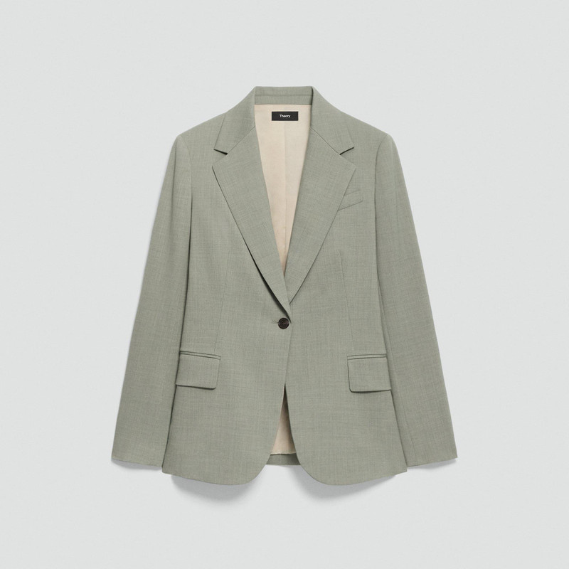 Lynnia Blazer in Wool Gabardine 1