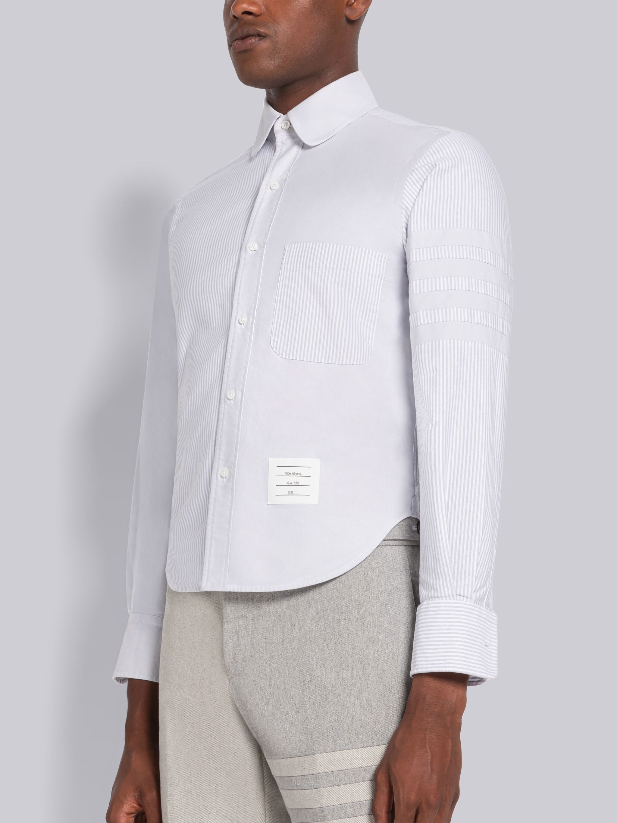 Oxford Round Collar 4-Bar Shirt - 2