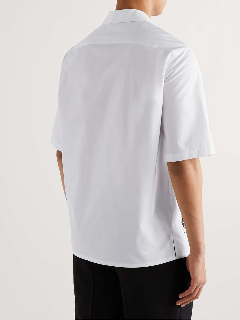 Convertible-Collar Printed Cotton-Poplin Shirt 4
