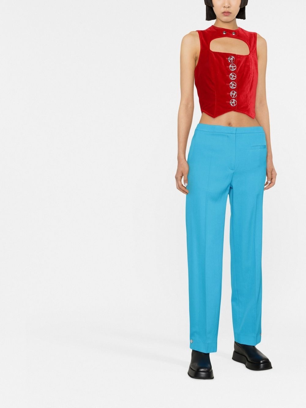 straight-leg trousers - 2