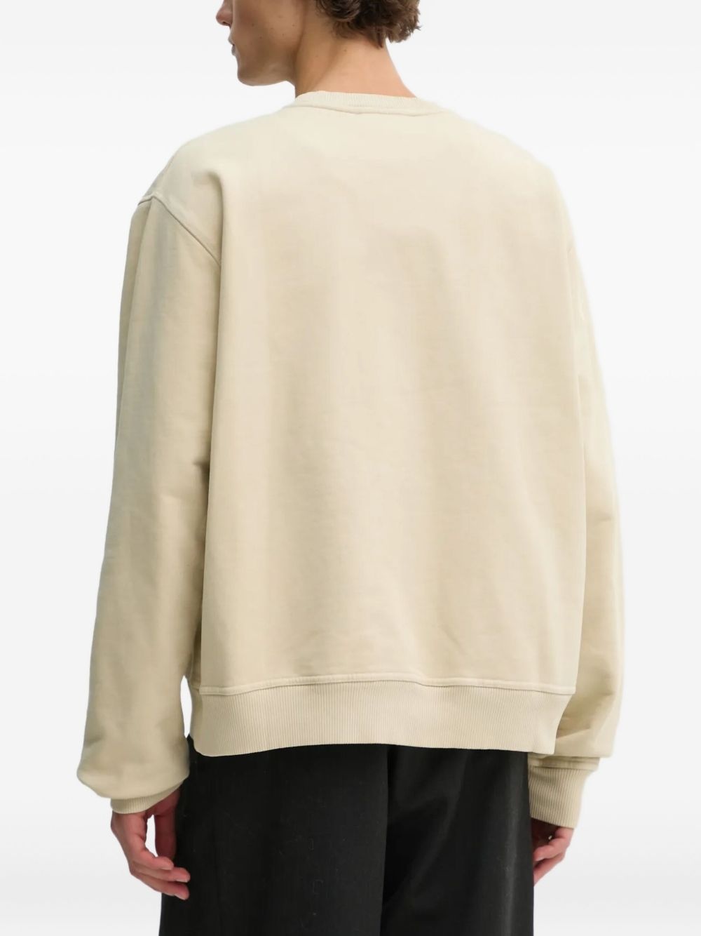 logo-embroidered sweatshirt - 3