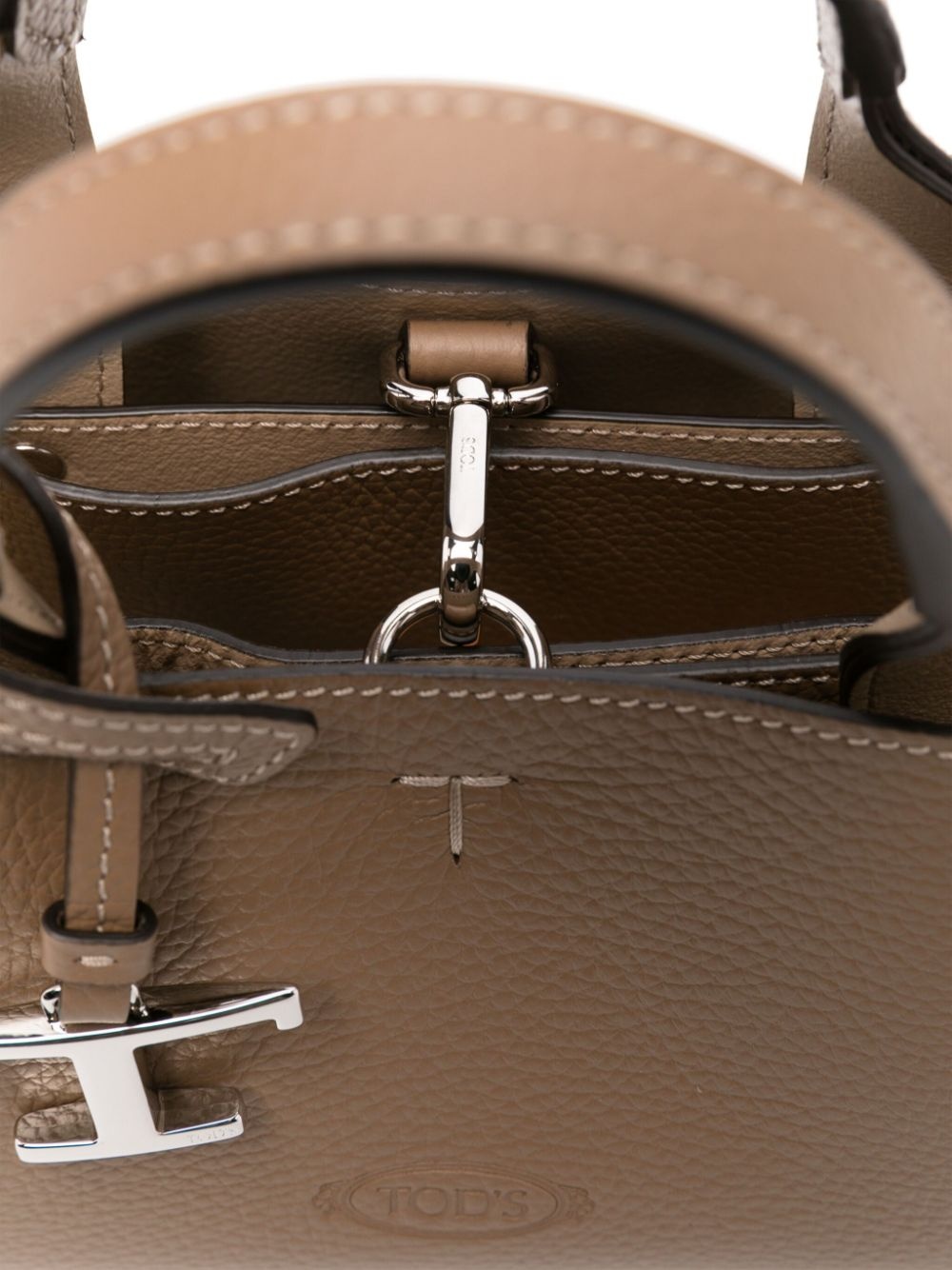 mini leather tote bag - 4