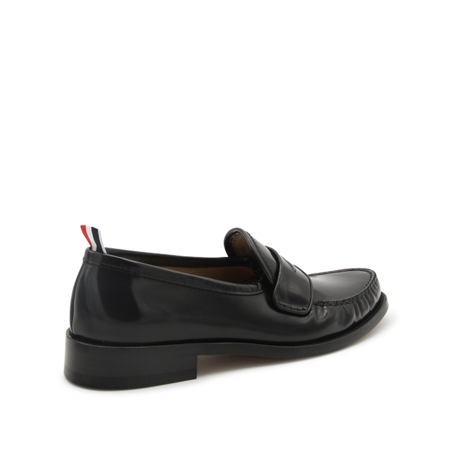 BLACK LEATHER LOAFERS - 3