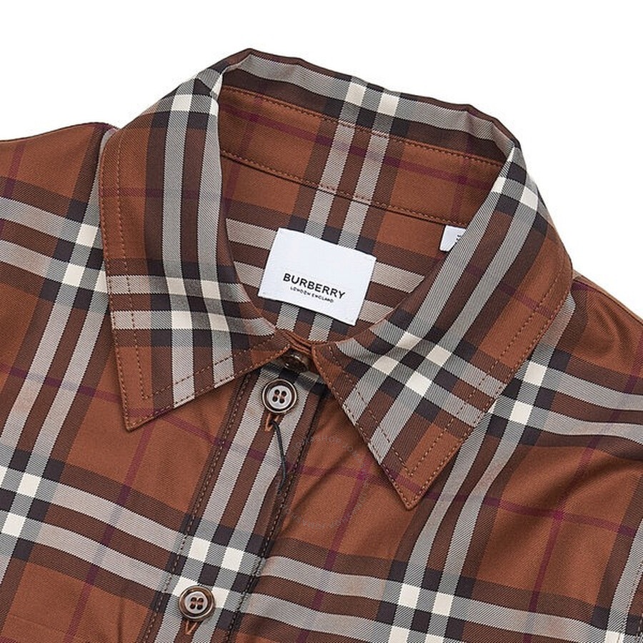 Burberry Long Sleeve Vintage Check Pattern Shirt - 5