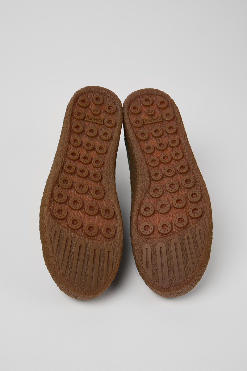 Multicolor Suede and Leather Shoes for Men. 6