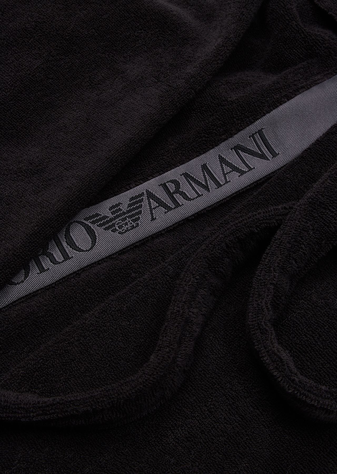 Terrycloth bathrobe with Logotape band - 5