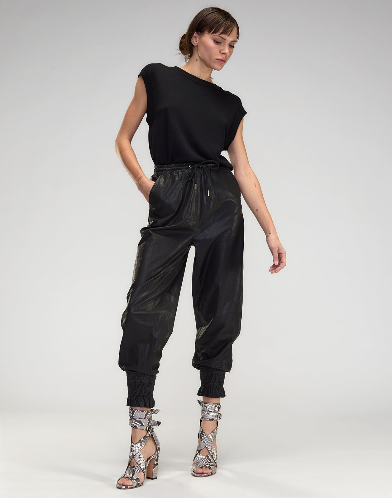 The London Leather Jogger - 4