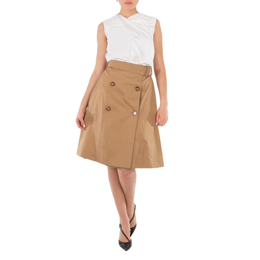 Burberry Belted Waist Midi Skirt - 4