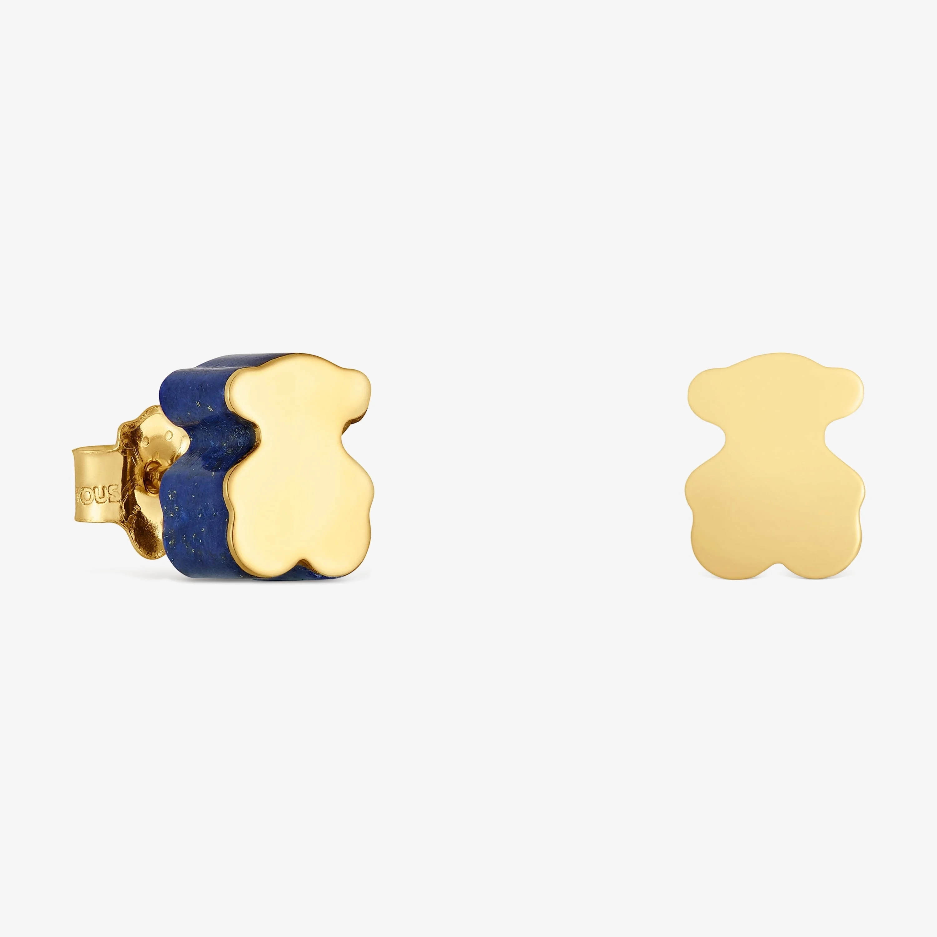 18K solid gold bear Earrings with lapis lazuli TOUS 1950 - 1