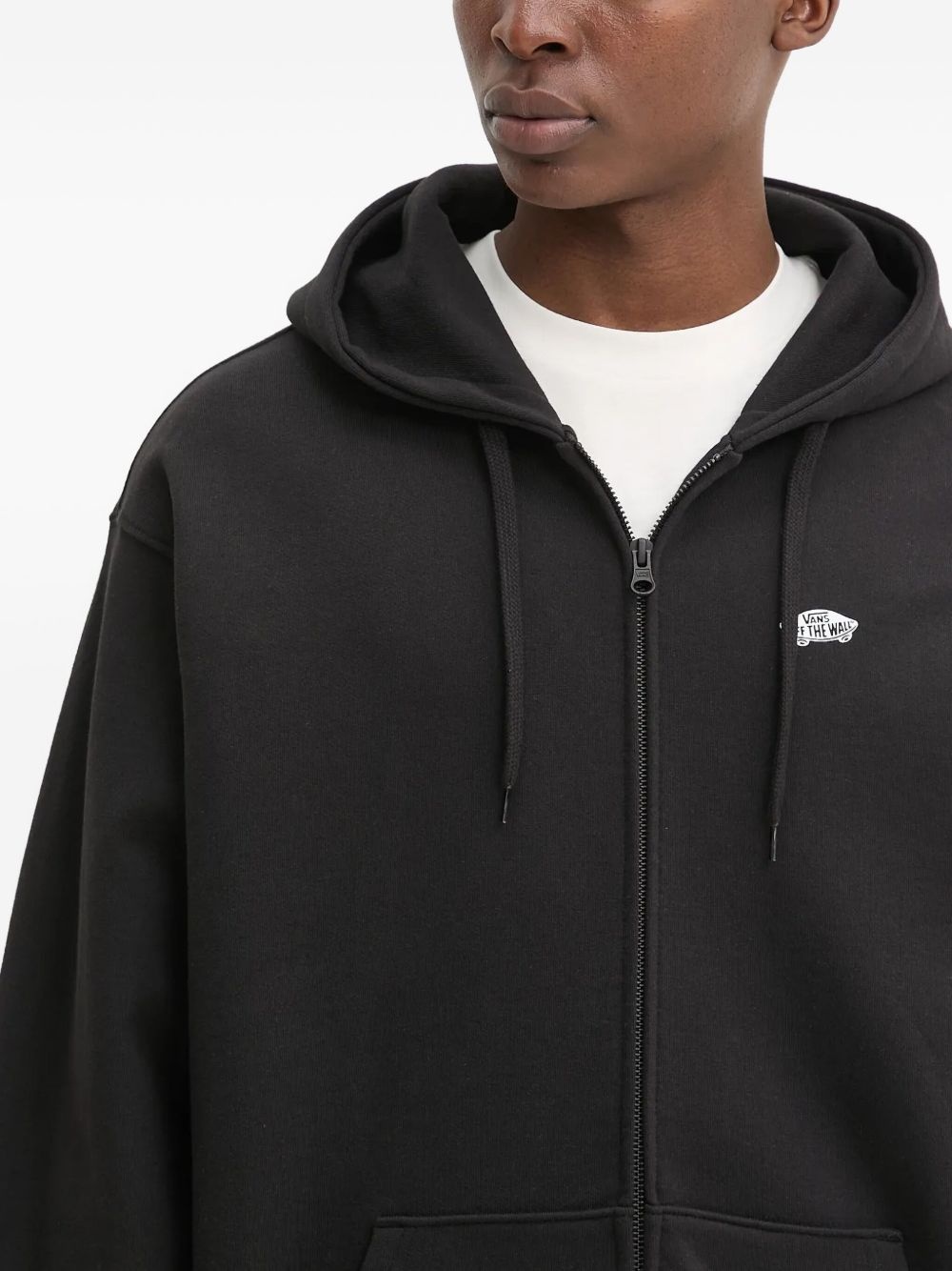 logo-print zip-up hoodie - 4