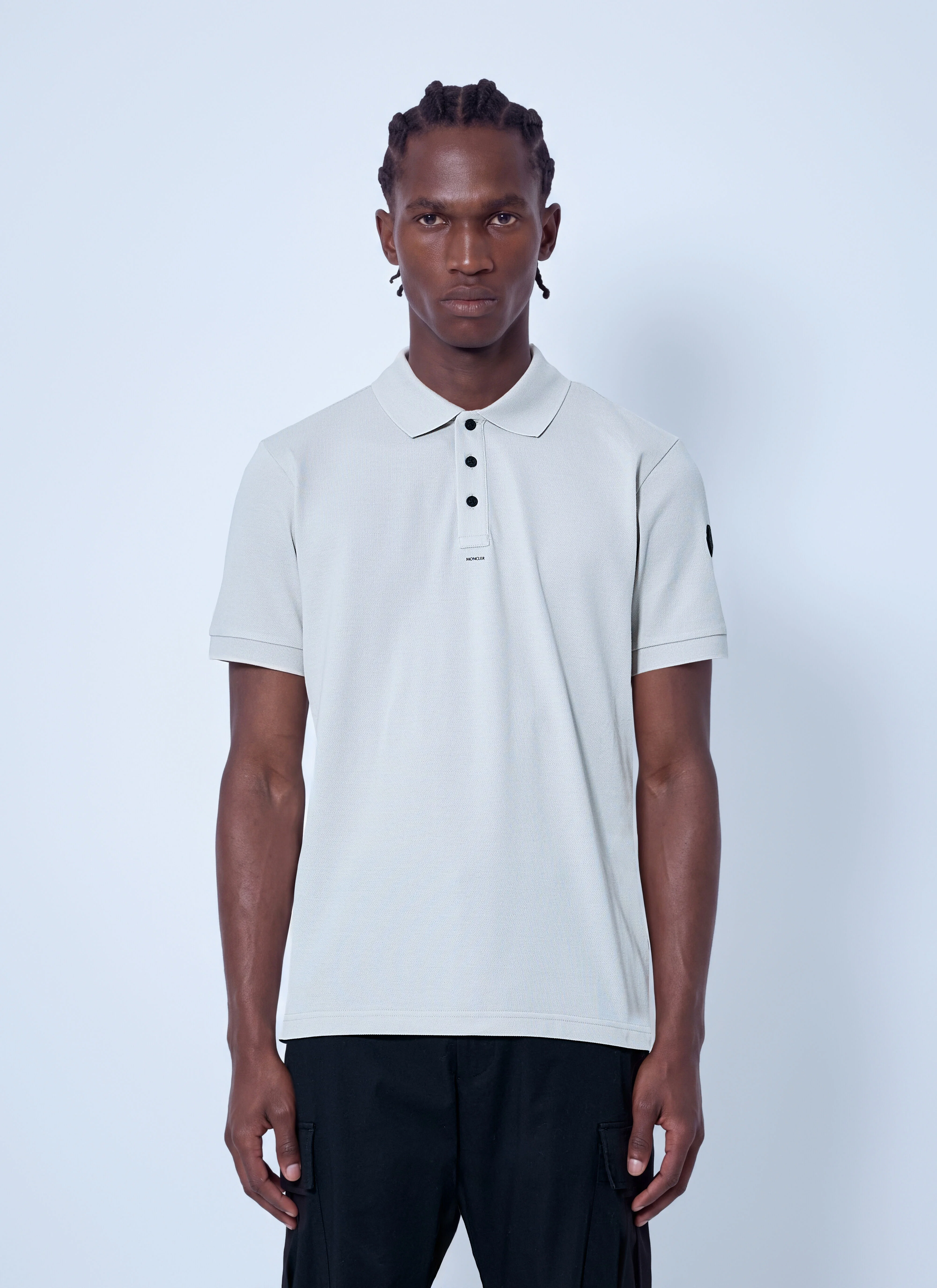 Polo Shirt with Sleeve Logo Patch - 1