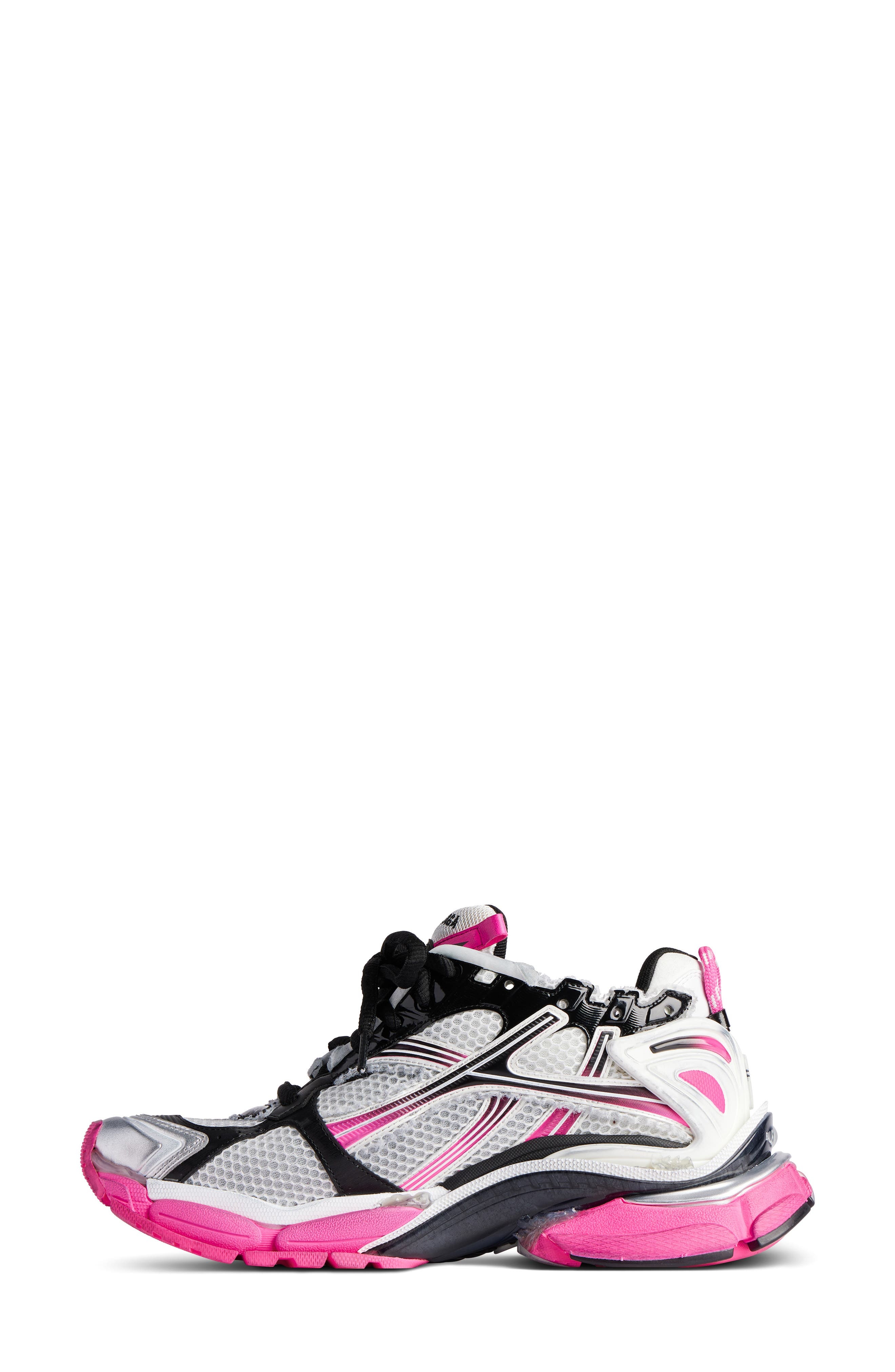 Balenciaga Runner Sneaker in White/Pink/Black at Nordstrom - 8
