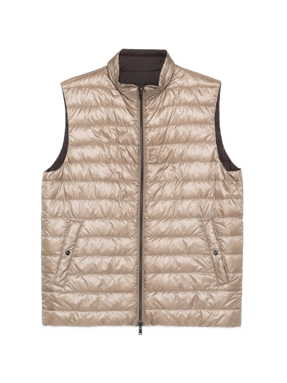 zip-up reversible gilet - 1
