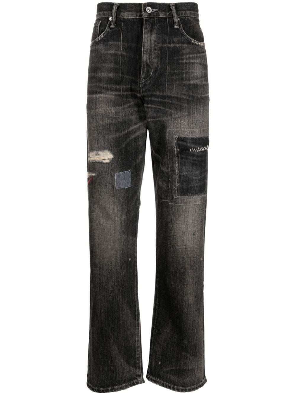 Savage ripped-detail jeans - 1