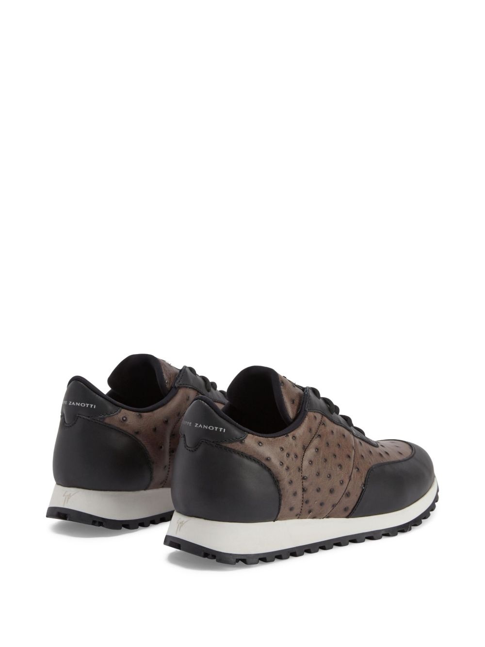Jimi ostrich-leather sneakers - 3