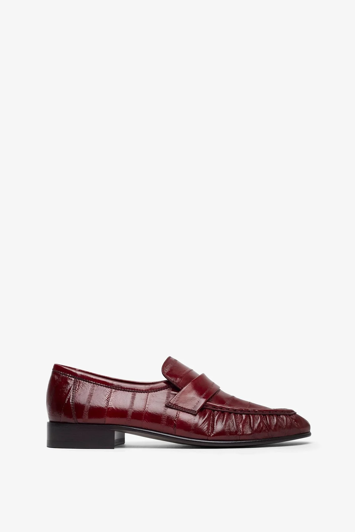 Soft red eel loafers - 1