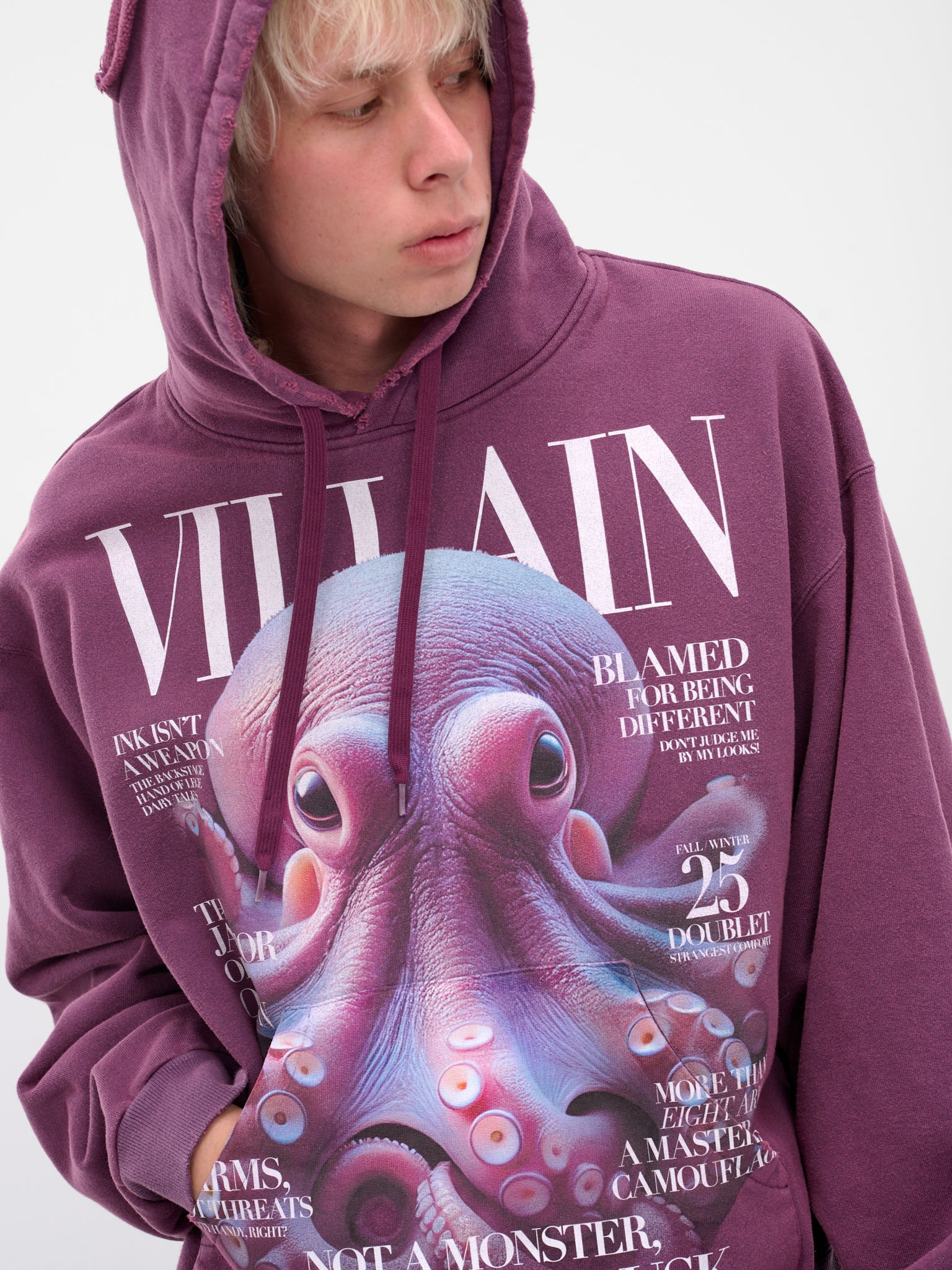Purple Octopus Villain Hoodie - 5